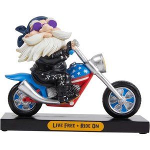 7.5'' Resin Motorcycle Rider Sculpture for Men Retro Motorcycle Rider Figurine